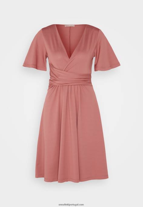 mulheres vestido de jérsei rosa F4BZ0D127 Anna Field