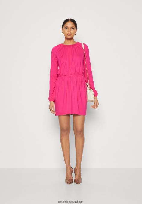 mulheres vestido de jérsei rosa F4BZ0D187 Anna Field