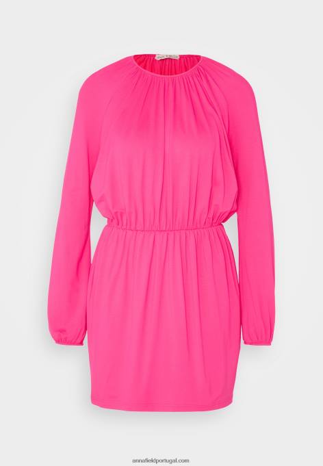 mulheres vestido de jérsei rosa F4BZ0D187 Anna Field
