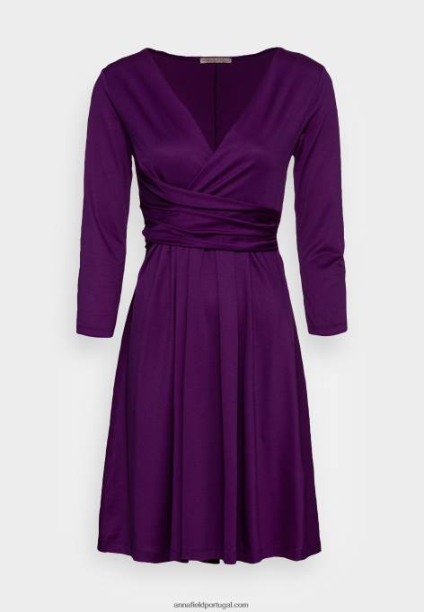 mulheres vestido de jérsei roxo F4BZ0D145 Anna Field