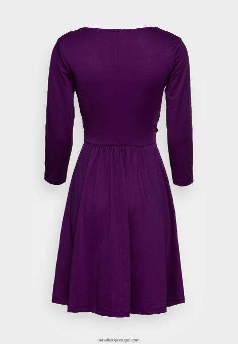 mulheres vestido de jérsei roxo F4BZ0D145 Anna Field