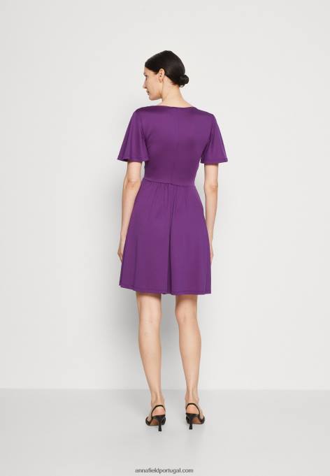 mulheres vestido de jérsei roxo F4BZ0D148 Anna Field