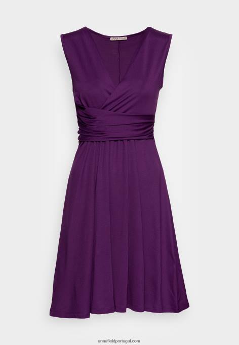 mulheres vestido de jérsei roxo F4BZ0D170 Anna Field