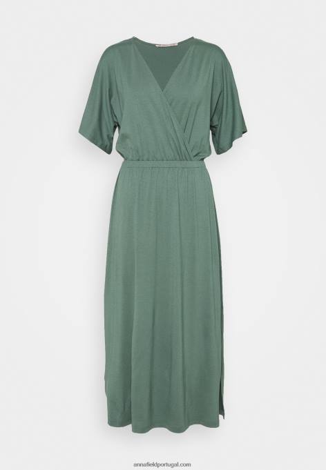 mulheres vestido de jérsei verde F4BZ0D121 Anna Field