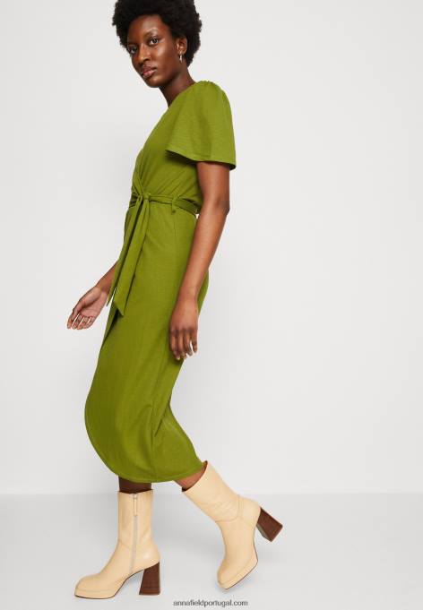 mulheres vestido de jérsei verde F4BZ0D138 Anna Field