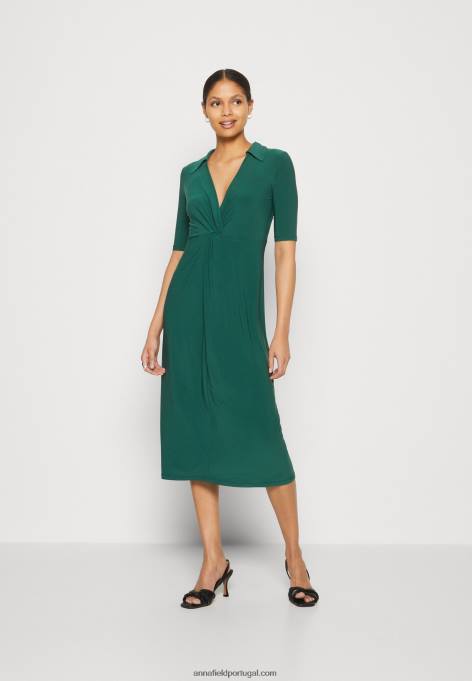 mulheres vestido de jérsei verde F4BZ0D150 Anna Field