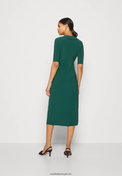mulheres vestido de jérsei verde F4BZ0D150 Anna Field