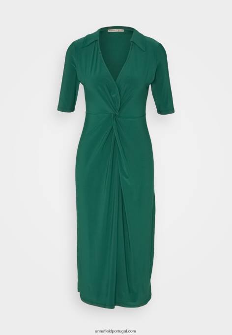mulheres vestido de jérsei verde F4BZ0D150 Anna Field
