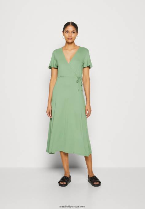 mulheres vestido de jérsei verde F4BZ0D151 Anna Field