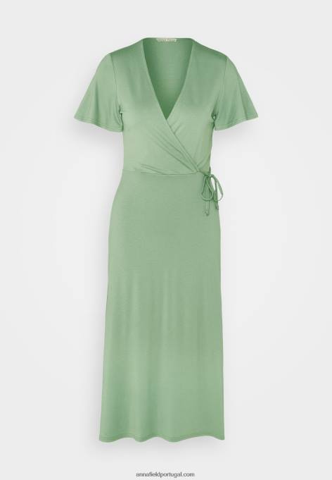 mulheres vestido de jérsei verde F4BZ0D151 Anna Field