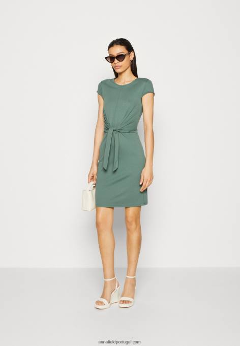 mulheres vestido de jérsei verde F4BZ0D175 Anna Field