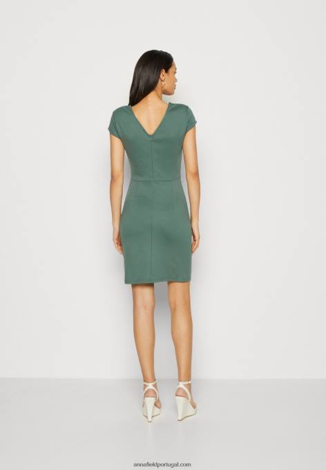 mulheres vestido de jérsei verde F4BZ0D175 Anna Field