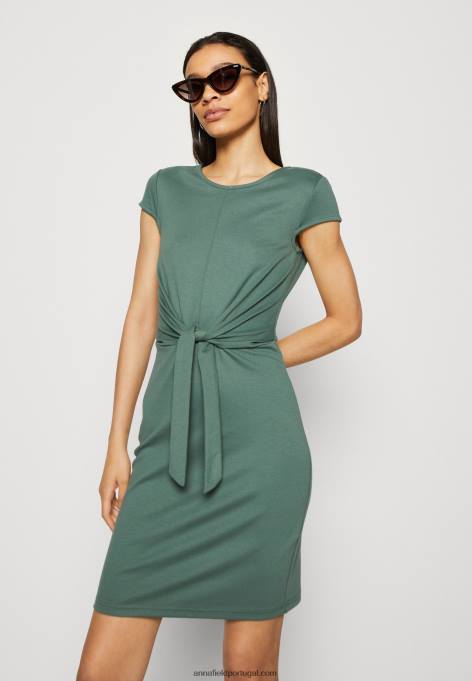 mulheres vestido de jérsei verde F4BZ0D175 Anna Field