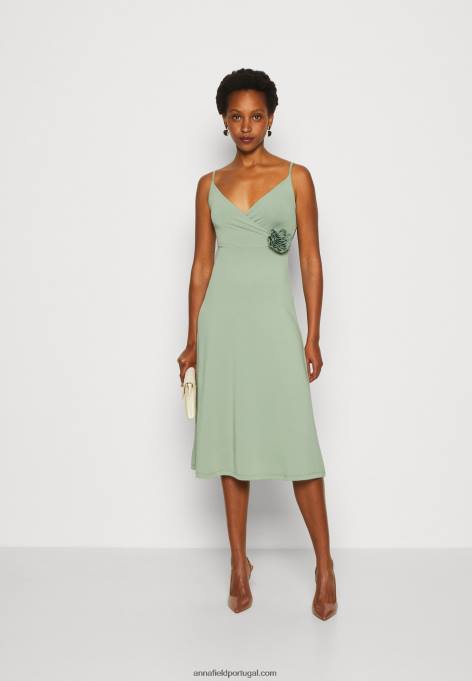 mulheres vestido de jérsei verde F4BZ0D42 Anna Field