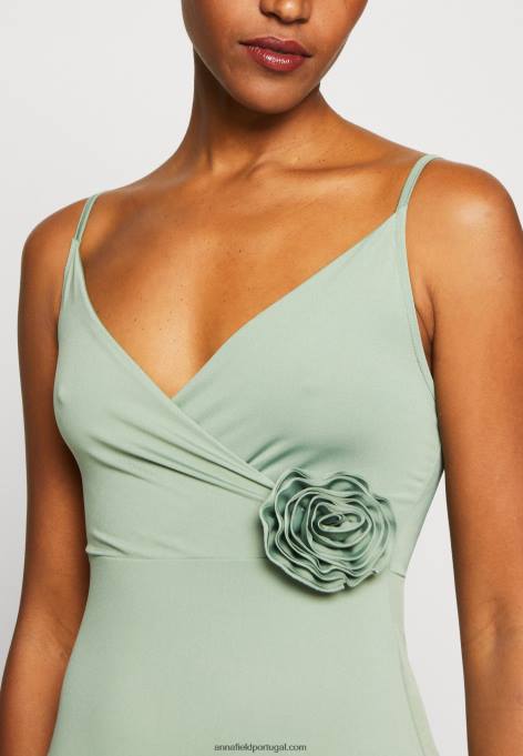mulheres vestido de jérsei verde F4BZ0D42 Anna Field