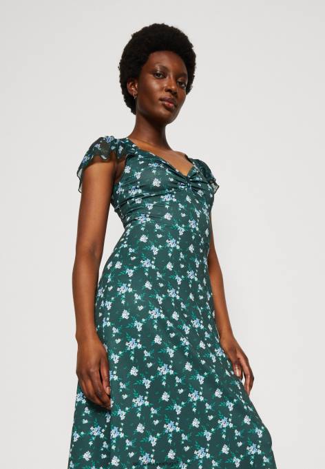 mulheres vestido de jérsei verde/multicolorido F4BZ0D110 Anna Field