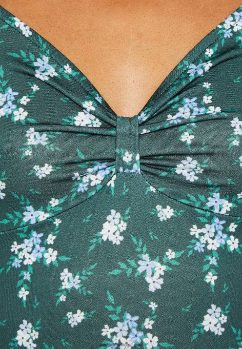 mulheres vestido de jérsei verde/multicolorido F4BZ0D110 Anna Field