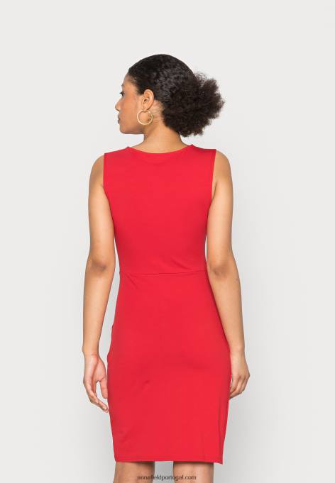 mulheres vestido de jérsei vermelho F4BZ0D104 Anna Field