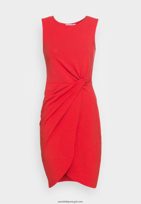 mulheres vestido de jérsei vermelho F4BZ0D104 Anna Field