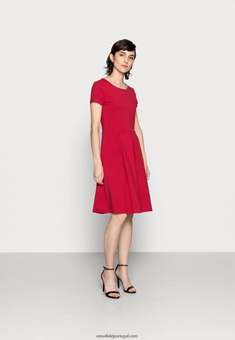 mulheres vestido de jérsei vermelho F4BZ0D144 Anna Field