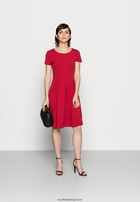 mulheres vestido de jérsei vermelho F4BZ0D144 Anna Field