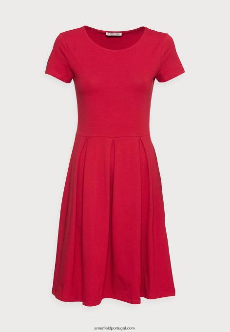 mulheres vestido de jérsei vermelho F4BZ0D144 Anna Field
