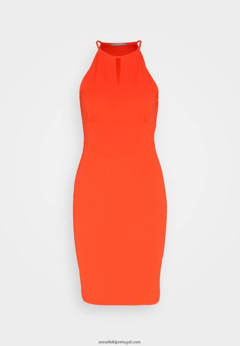 mulheres vestido de jérsei vermelho F4BZ0D152 Anna Field