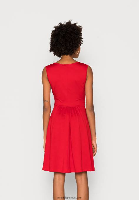 mulheres vestido de jérsei vermelho F4BZ0D172 Anna Field