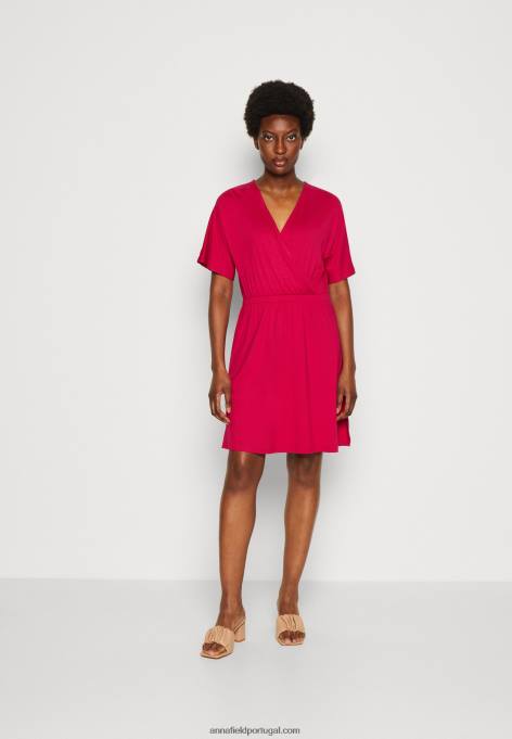 mulheres vestido de jérsei vermelho F4BZ0D173 Anna Field