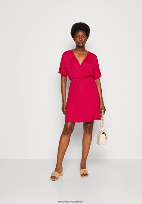 mulheres vestido de jérsei vermelho F4BZ0D173 Anna Field