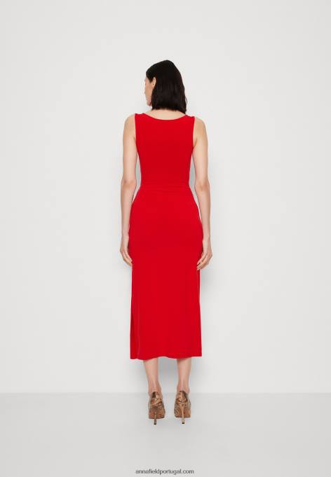 mulheres vestido de jérsei vermelho F4BZ0D46 Anna Field