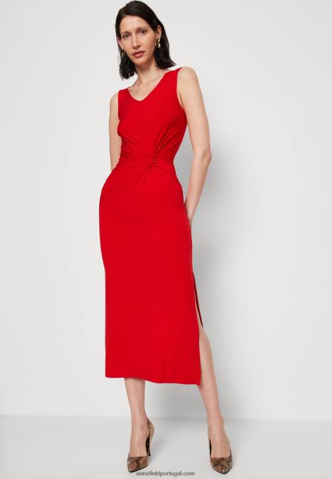 mulheres vestido de jérsei vermelho F4BZ0D46 Anna Field
