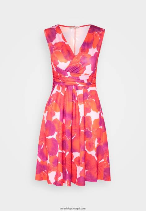 mulheres vestido de jérsei vermelho/rosa F4BZ0D117 Anna Field