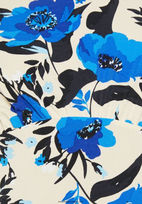 mulheres vestido de jersey branco/azul F4BZ0D166 Anna Field