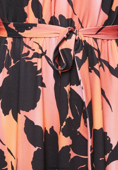 mulheres vestido de jersey preto/laranja F4BZ0D47 Anna Field