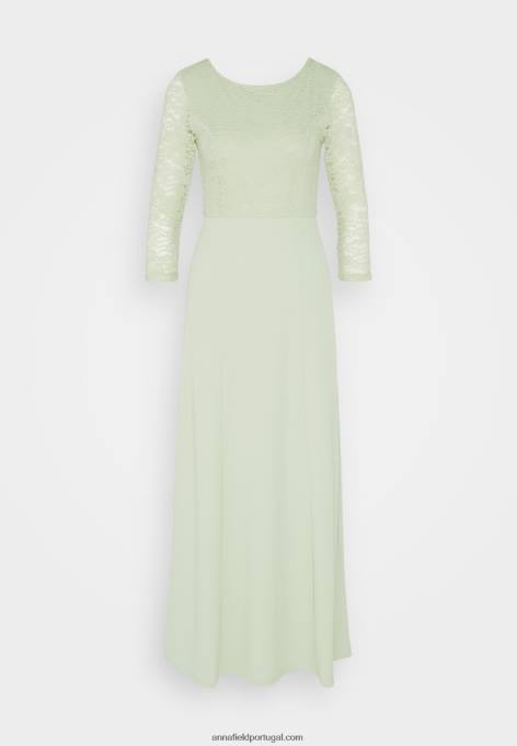 mulheres vestido de jersey verde claro F4BZ0D76 Anna Field