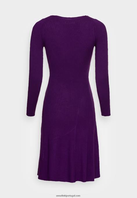 mulheres vestido de jumper roxo F4BZ0D228 Anna Field