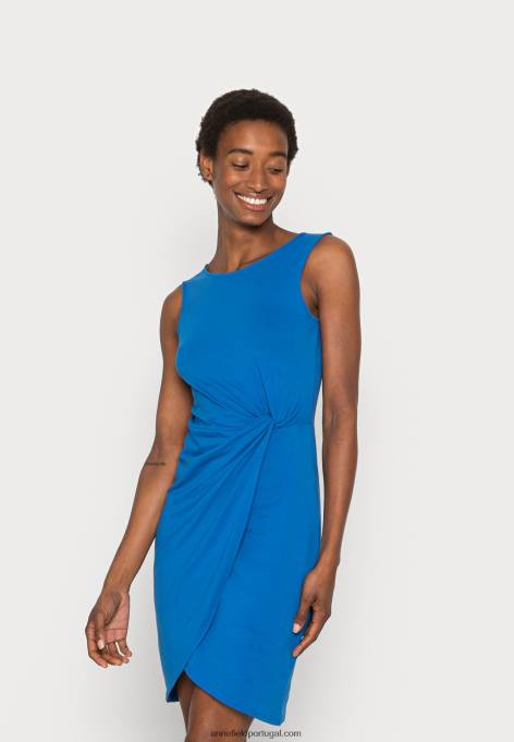 mulheres vestido de malha azul F4BZ0D126 Anna Field