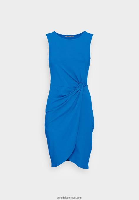 mulheres vestido de malha azul F4BZ0D126 Anna Field