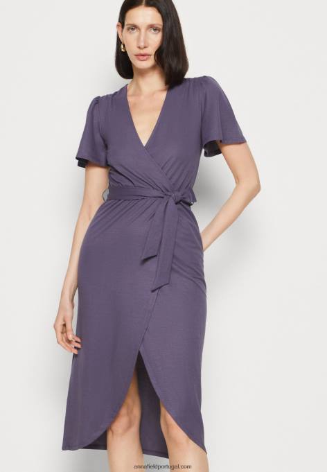 mulheres vestido de malha cinza F4BZ0D163 Anna Field