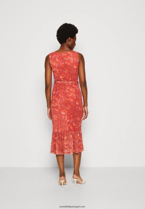 mulheres vestido de mudança bege/rosa/multicolorido F4BZ0D212 Anna Field