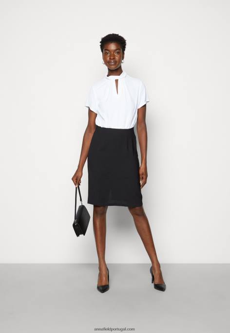 mulheres vestido de mudança preto/branco F4BZ0D200 Anna Field