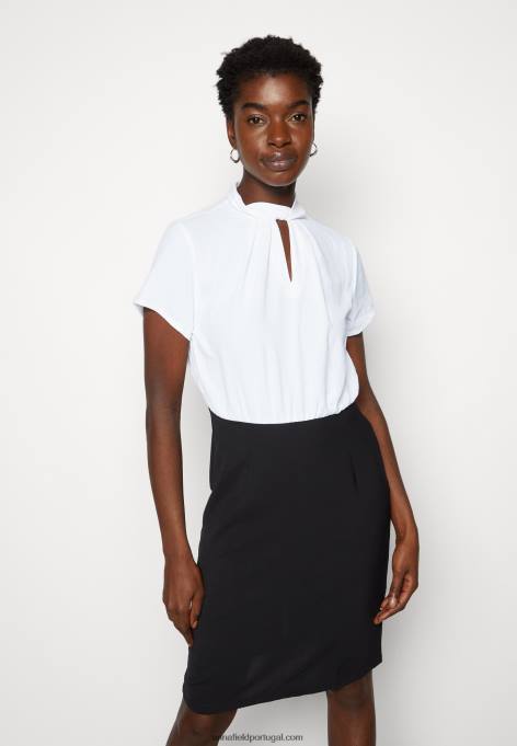 mulheres vestido de mudança preto/branco F4BZ0D200 Anna Field