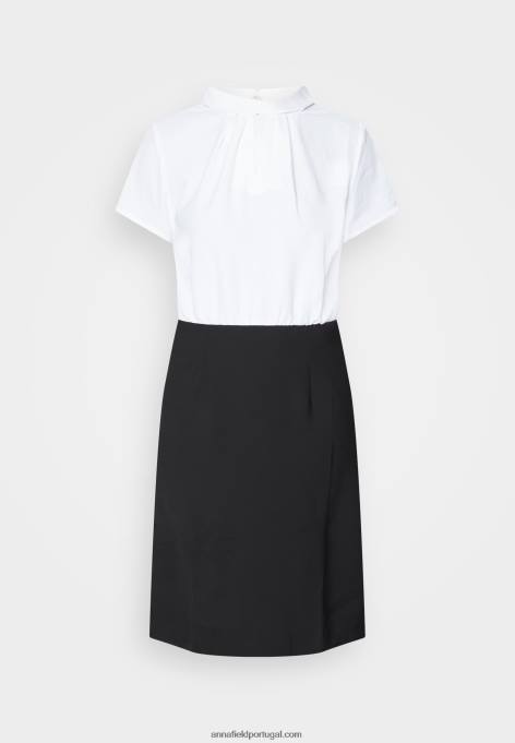 mulheres vestido de mudança preto/branco F4BZ0D200 Anna Field
