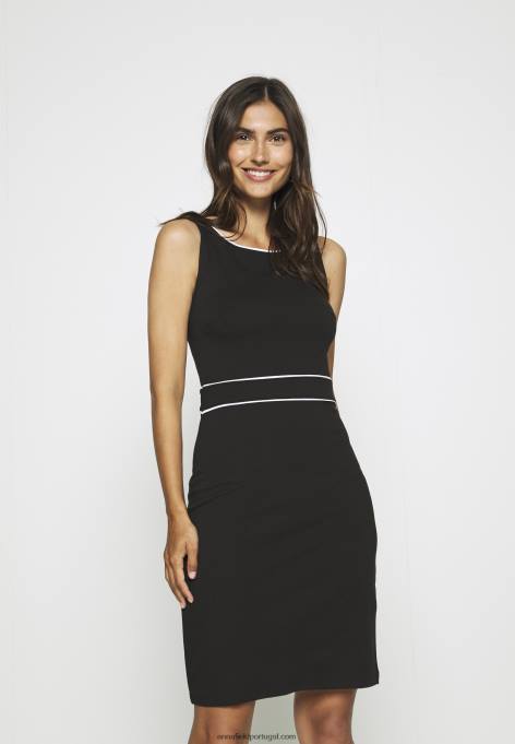 mulheres vestido de mudança preto/branco F4BZ0D95 Anna Field