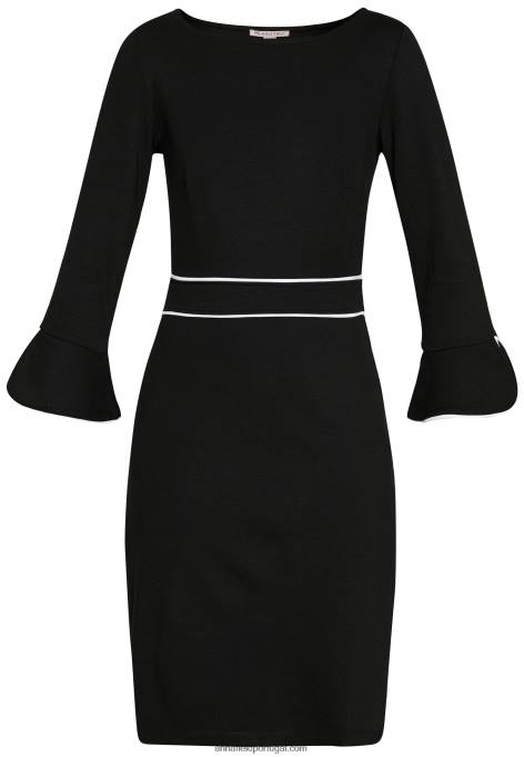 mulheres vestido de mudança preto/branco F4BZ0D98 Anna Field