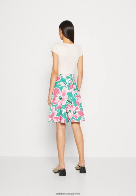 mulheres vestido jeans branco/verde/rosa F4BZ0D68 Anna Field