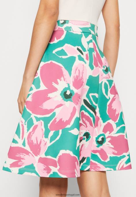 mulheres vestido jeans branco/verde/rosa F4BZ0D68 Anna Field