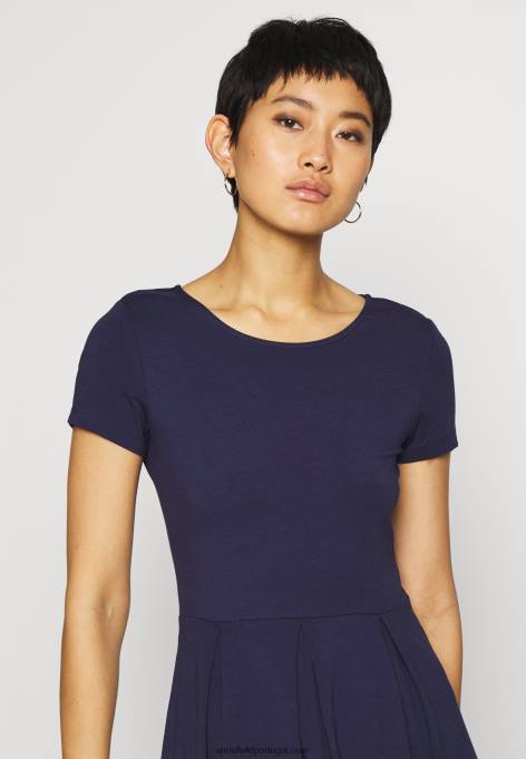 mulheres vestido jersey azul marinho F4BZ0D105 Anna Field