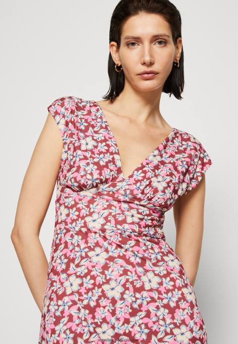 mulheres vestido jersey marrom/bege/rosa F4BZ0D123 Anna Field